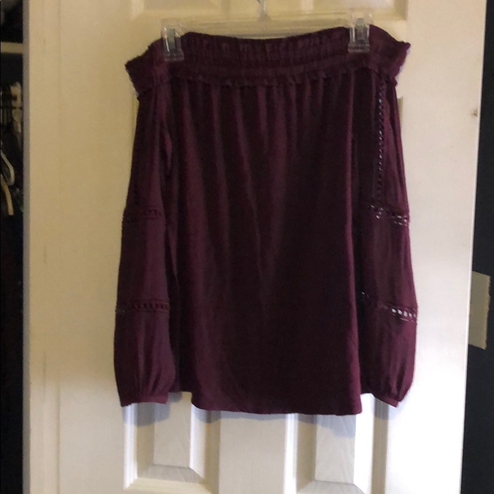 The Loft long sleeve off the shoulder shit